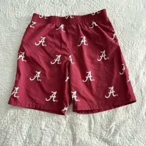 Columbia Alabama Crimson Tide Swim Trunks Youth L 14/16 Collegiate Preppy